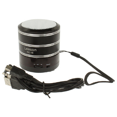 QC-18 Card Reader Speaker with FM Radio and LED Light