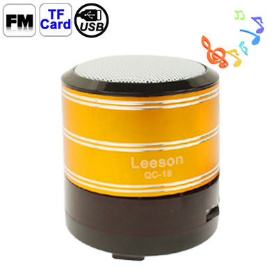 QC-18 Card Reader Speaker with FM Radio and LED Light