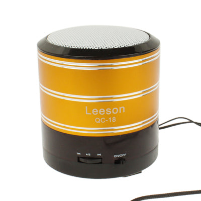 QC-18 Card Reader Speaker with FM Radio and LED Light