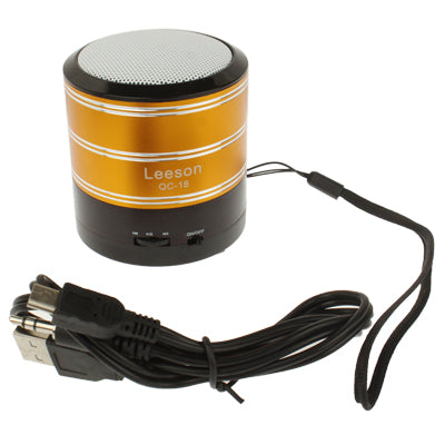 QC-18 Card Reader Speaker with FM Radio and LED Light