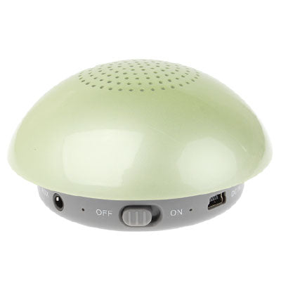 Mushrooms Style Bluetooth Stereo Speaker, Built-in Rechargeable Battery, Size: 75x75x47mm (Light Green)