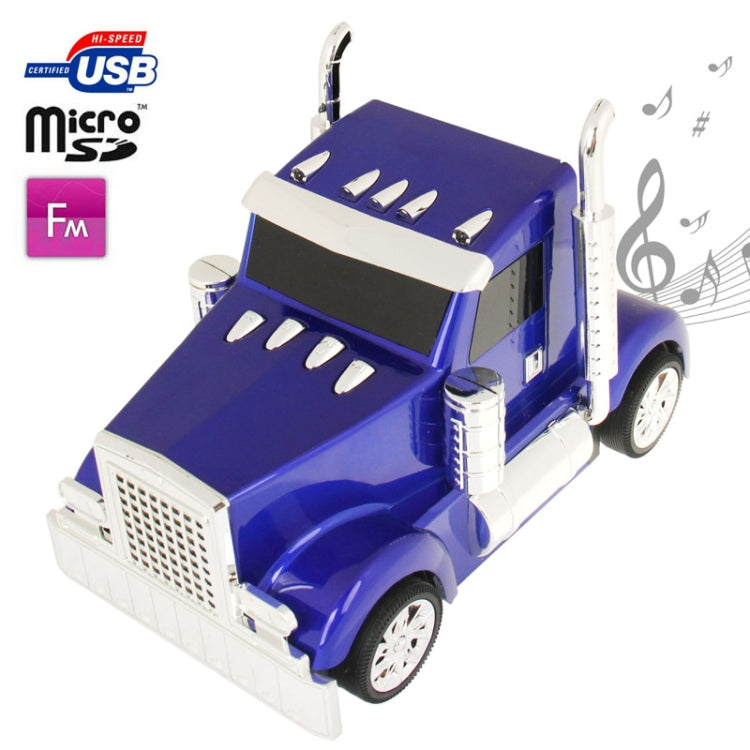 HY-T24, Truck Shape Portable Digital Speaker with FM Radio, Support USB Flash Disk & TF Card Memory