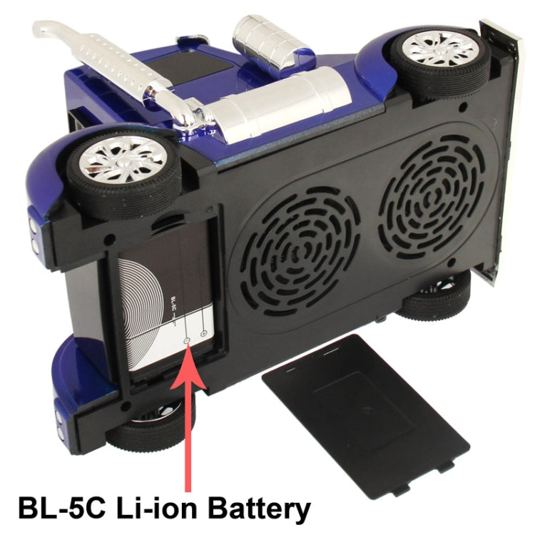 HY-T24, Truck Shape Portable Digital Speaker with FM Radio, Support USB Flash Disk & TF Card Memory