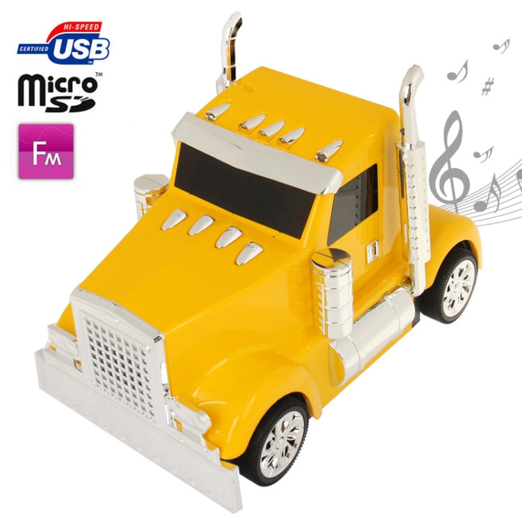 HY-T24, Truck Shape Portable Digital Speaker with FM Radio, Support USB Flash Disk & TF Card Memory