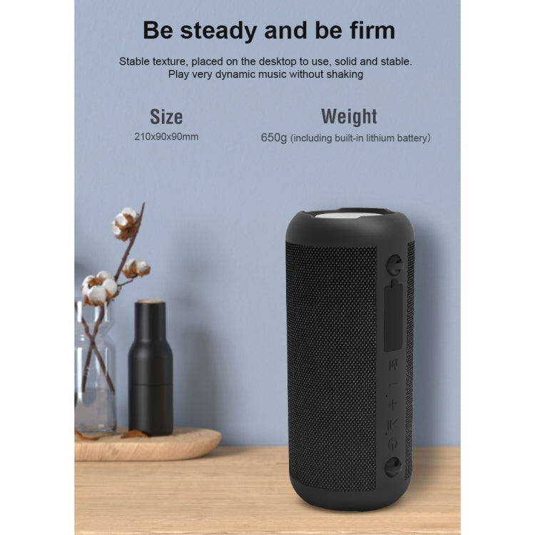 BD18 IPX6 Waterproof Bluetooth 5.0 Mesh Bluetooth Speaker with Micro SD Card Slot & 3.5mm AUX Interface & USB Interface, Support Hands-free Call & Power Bank(Red)
