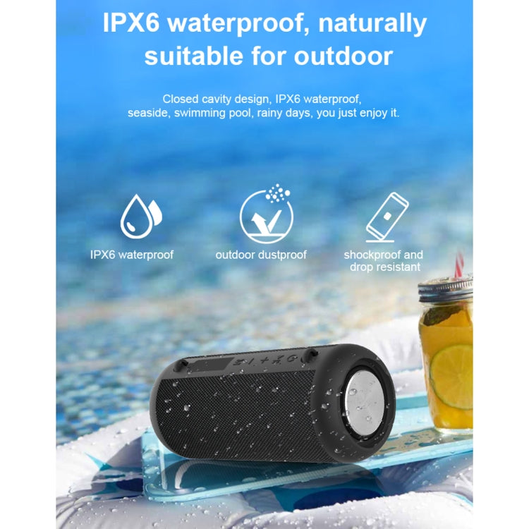 BD18 IPX6 Waterproof Bluetooth 5.0 Mesh Bluetooth Speaker with Micro SD Card Slot & 3.5mm AUX Interface & USB Interface, Support Hands-free Call & Power Bank(Red)