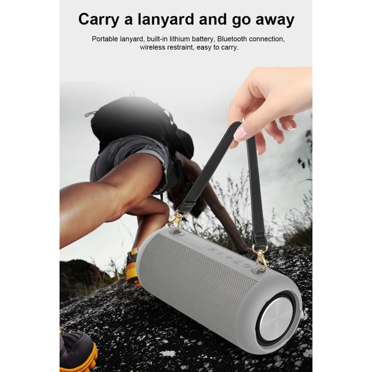 BD18 IPX6 Waterproof Bluetooth 5.0 Mesh Bluetooth Speaker with Micro SD Card Slot & 3.5mm AUX Interface & USB Interface, Support Hands-free Call & Power Bank(Red)