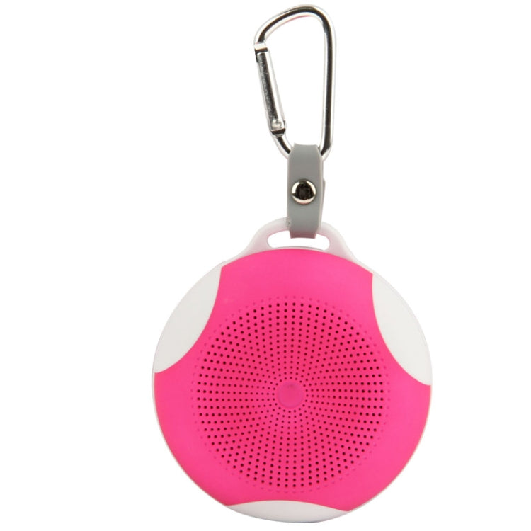 Bluetooth Speaker with Built-in Rechargeable Battery, Supporting TF Card / AUX / Bluetooth(Magenta)