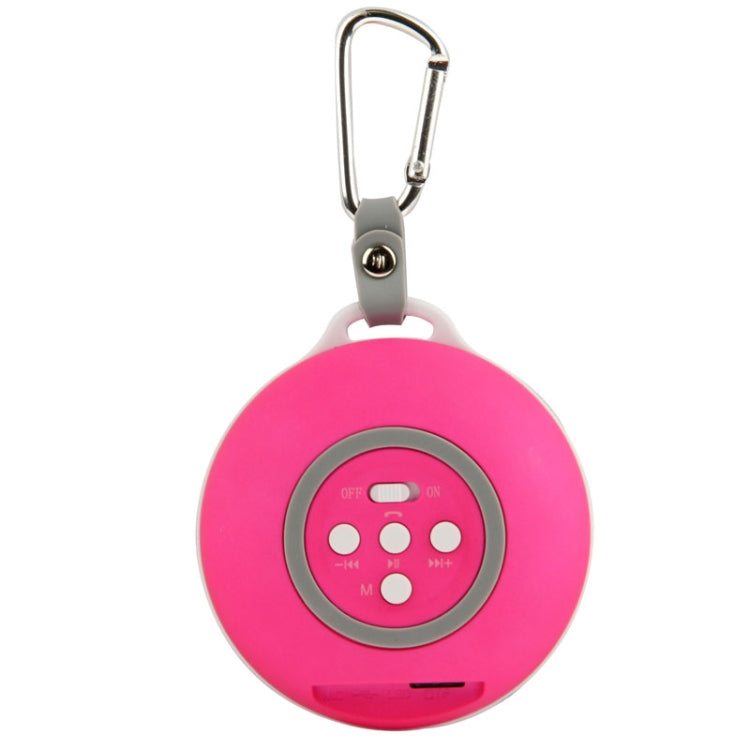 Bluetooth Speaker with Built-in Rechargeable Battery, Supporting TF Card / AUX / Bluetooth(Magenta)