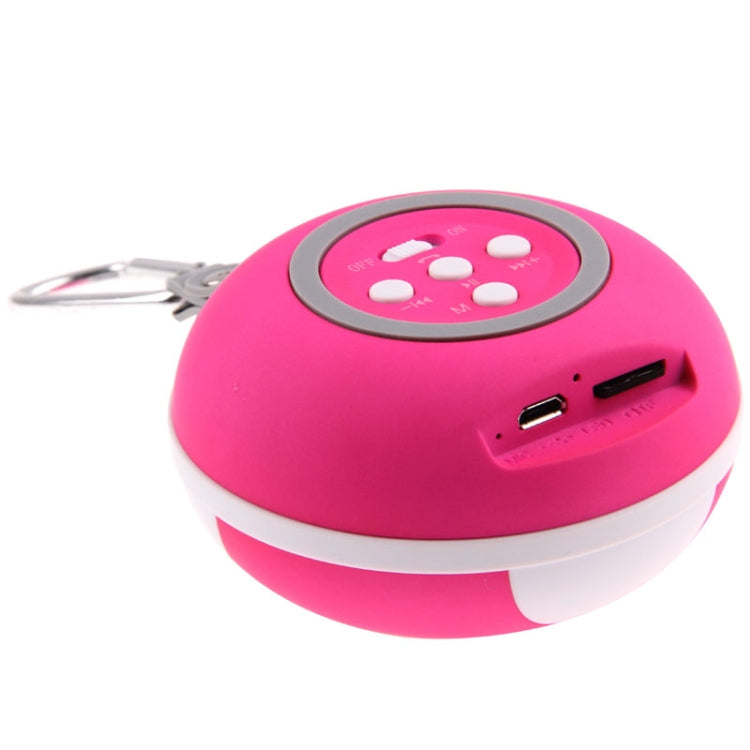 Bluetooth Speaker with Built-in Rechargeable Battery, Supporting TF Card / AUX / Bluetooth(Magenta)