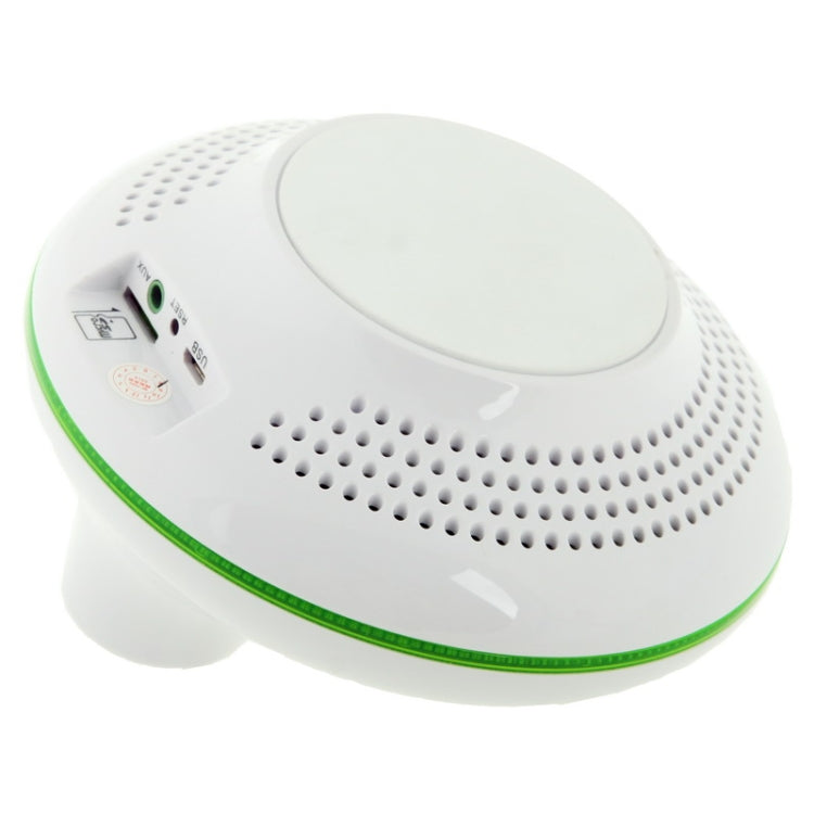 Smart Home Multi-functional Touch Button NFC Stereo Bluetooth Speaker with Telephone Answering / Dialing / FM Radio Function, Support TF Card and AUX IN (Supports Two Bluetooth Devices Simultaneously)(White)