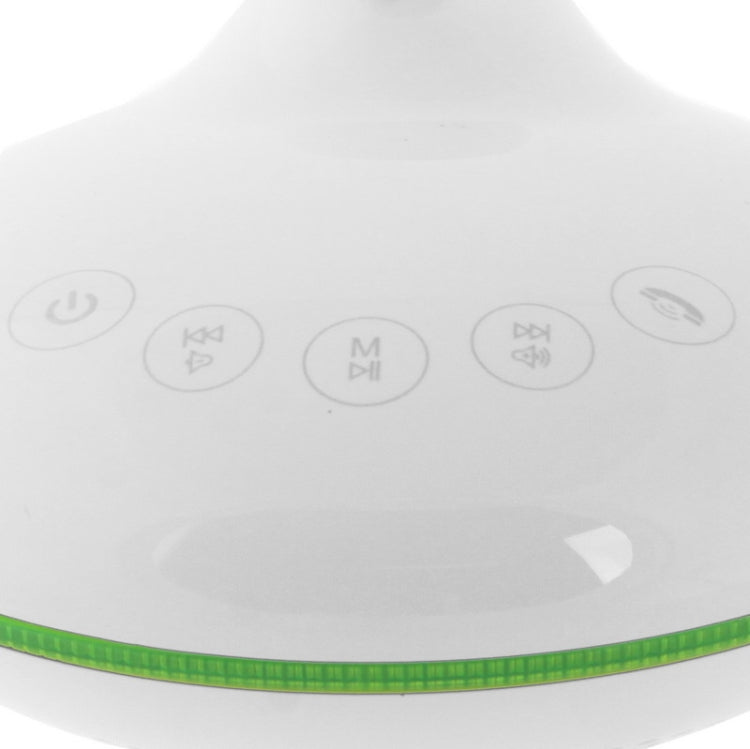 Smart Home Multi-functional Touch Button NFC Stereo Bluetooth Speaker with Telephone Answering / Dialing / FM Radio Function, Support TF Card and AUX IN (Supports Two Bluetooth Devices Simultaneously)(White)
