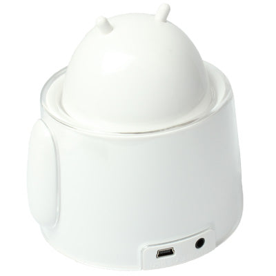 UFO Baca Cartoon Mini USB Rechargeable Speaker(White)