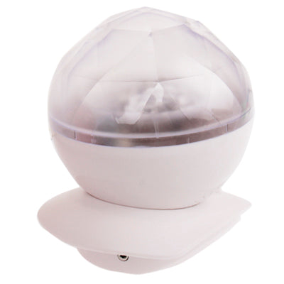 2 in 1 Multicolor Diamond Light Ocean Projection Lamp + Speaker(White)