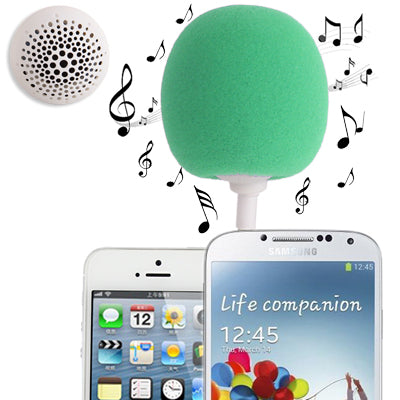 3.5mm Audio Dock / Mini Stereo Speaker, Built-in Rechargeable Battery, Suitable for All Devices with 3.5mm Audio Jack