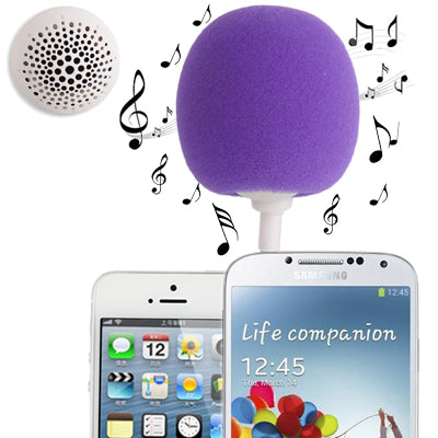 3.5mm Audio Dock / Mini Stereo Speaker, Built-in Rechargeable Battery, Suitable for All Devices with 3.5mm Audio Jack