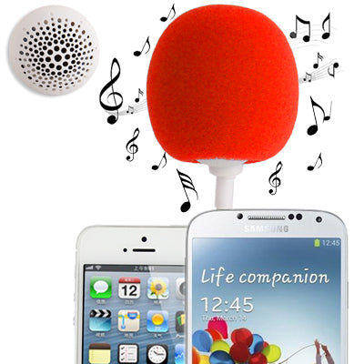 3.5mm Audio Dock / Mini Stereo Speaker, Built-in Rechargeable Battery, Suitable for All Devices with 3.5mm Audio Jack