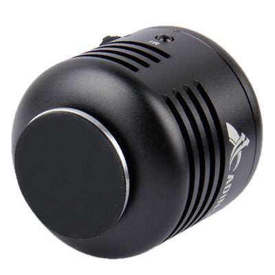 Microphone Style Metal Speaker with Remote Control / FM Radio, Support TF Card(Black)