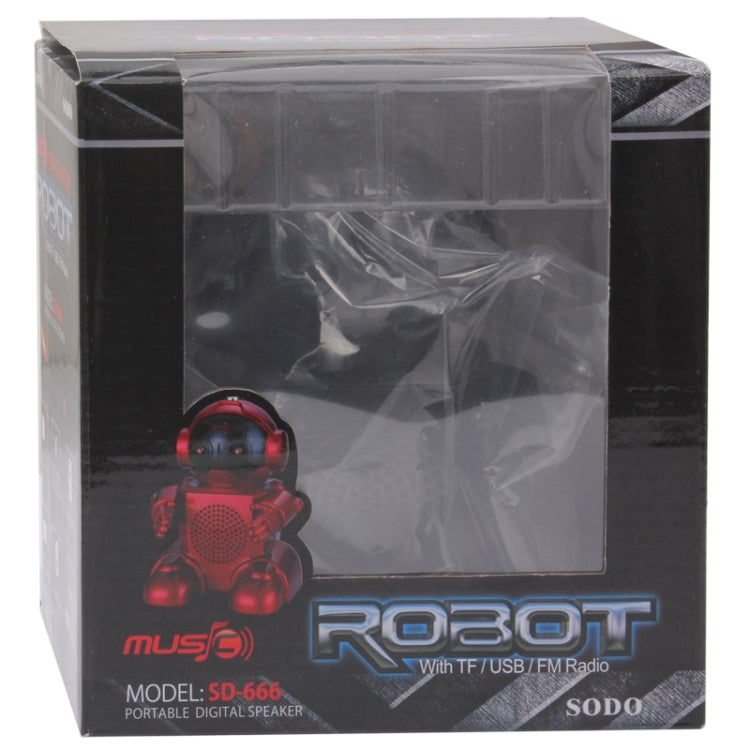 Multi Function Robot Style Speaker with FM Radio
