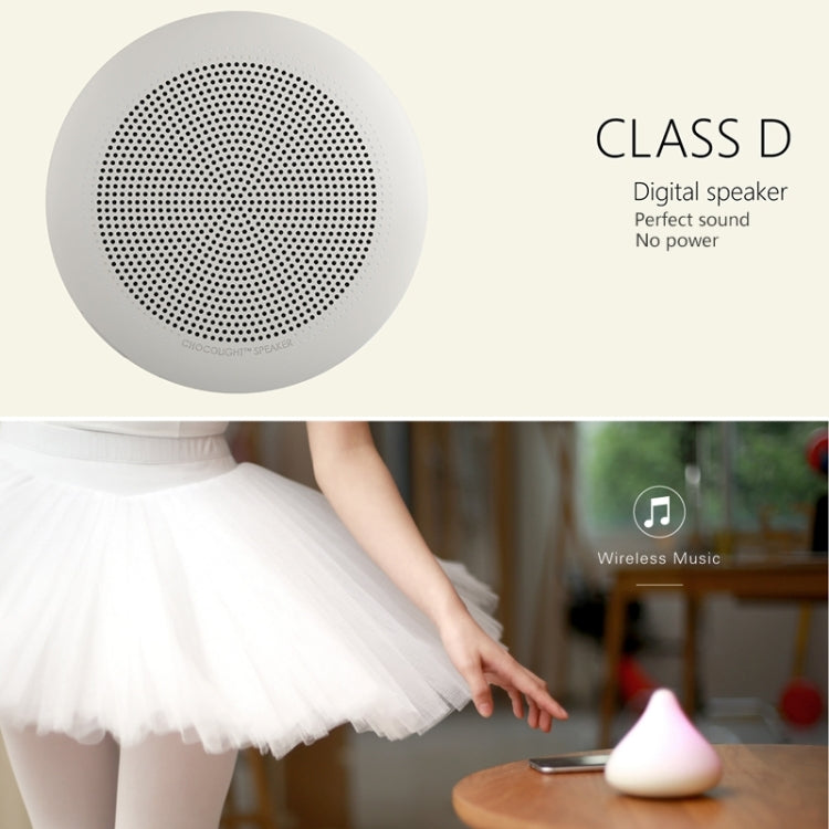 DY-CE101W Wireless Bluetooth Subwoofer Chocolight Decoration Digital Speaker with USB Charging Cable