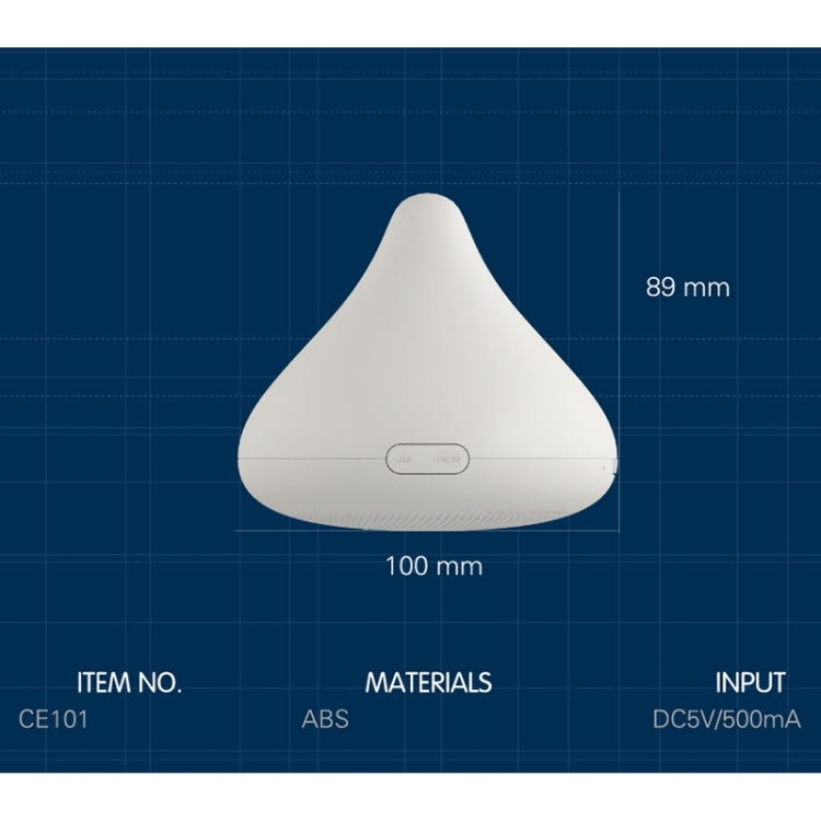 DY-CE101W Wireless Bluetooth Subwoofer Chocolight Decoration Digital Speaker with USB Charging Cable