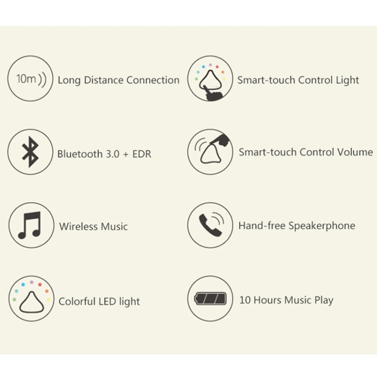 DY-CE101W Wireless Bluetooth Subwoofer Chocolight Decoration Digital Speaker with USB Charging Cable
