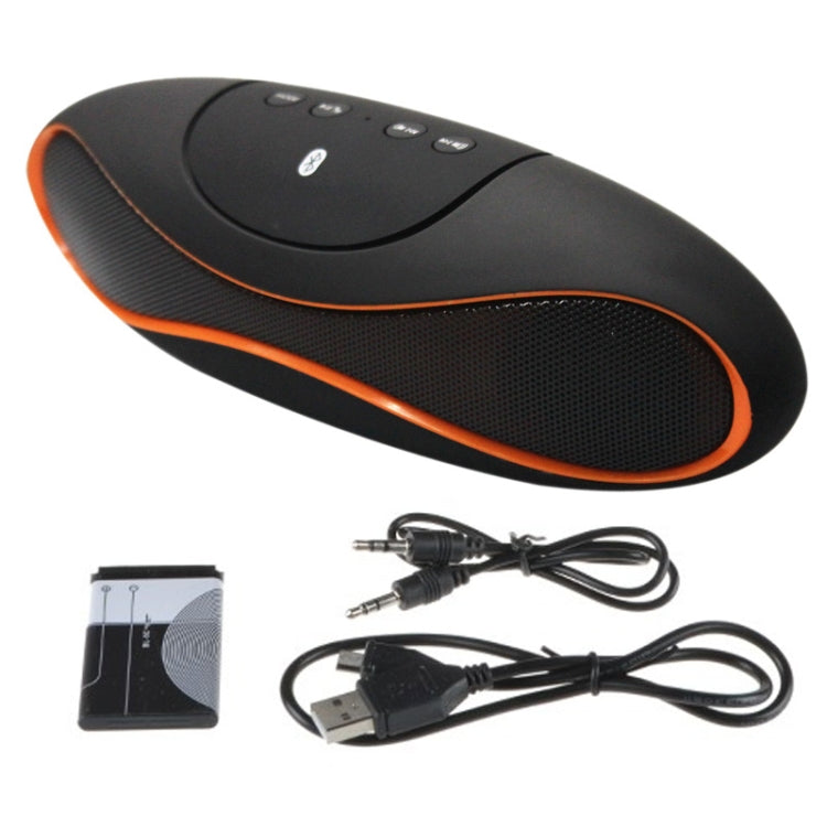 BTK1015 Rugby Mini Wireless Hands-free Subwoofer Speaker Portable Bluetooth Speaker for iPad / iPhone / Other Bluetooth Mobile Phone, Support TF / AUX / USB / FM Radio