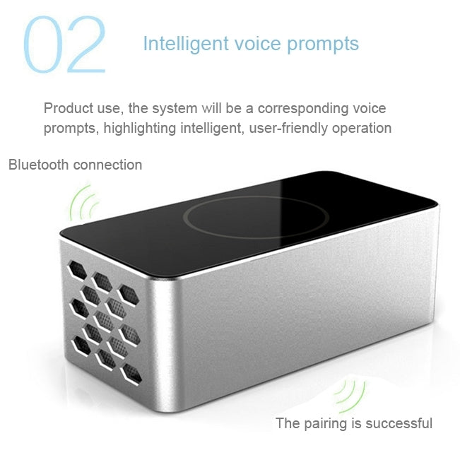 KR-8200 Brick Style NFC Portable Bluetooth Touch Speaker with Hands-free Call(Red)