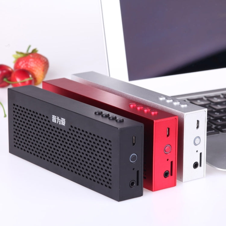 EWA D503 Bluetooth V3.0 Speaker Ultra-thin Portable Stereo Speaker, Support Hands Free Call(Black)