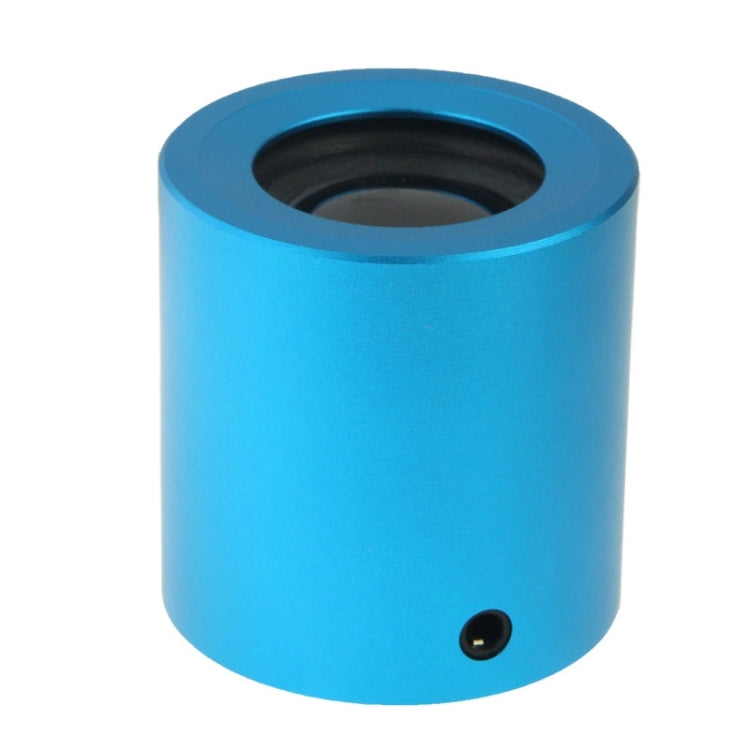 WB-57 Metal Mini Portable Bluetooth Speaker for Mobile Phone / MP3 / Computer / Tablet PC, Support AUX(Blue)