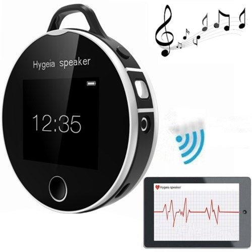 Hygeia H7 LCD Touch Screen Health Partners Mini Portable Bluetooth Speaker with MP3(Black)