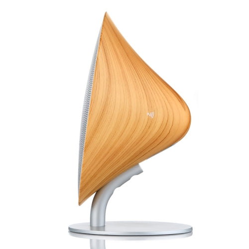 US Plug Original Solo One Retro Smooth Wooden Wireless Speaker System, Support Bluetooth and NFC Function(Yellow)