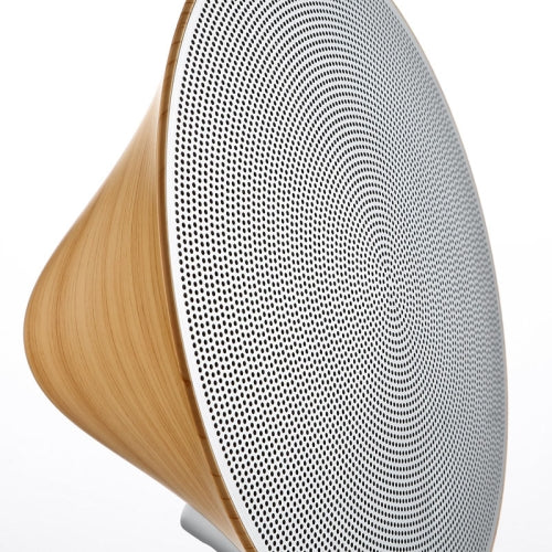 US Plug Original Solo One Retro Smooth Wooden Wireless Speaker System, Support Bluetooth and NFC Function(Yellow)