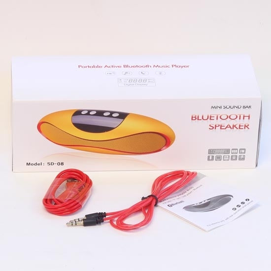 SD08 Multi-function Rugby Style Bluetooth Speaker for iPhone / Android Phone, Support TF Card / Hand-free Call