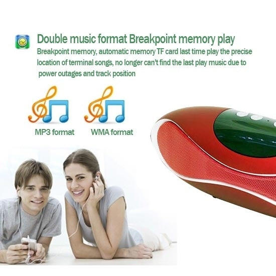 SD08 Multi-function Rugby Style Bluetooth Speaker for iPhone / Android Phone, Support TF Card / Hand-free Call