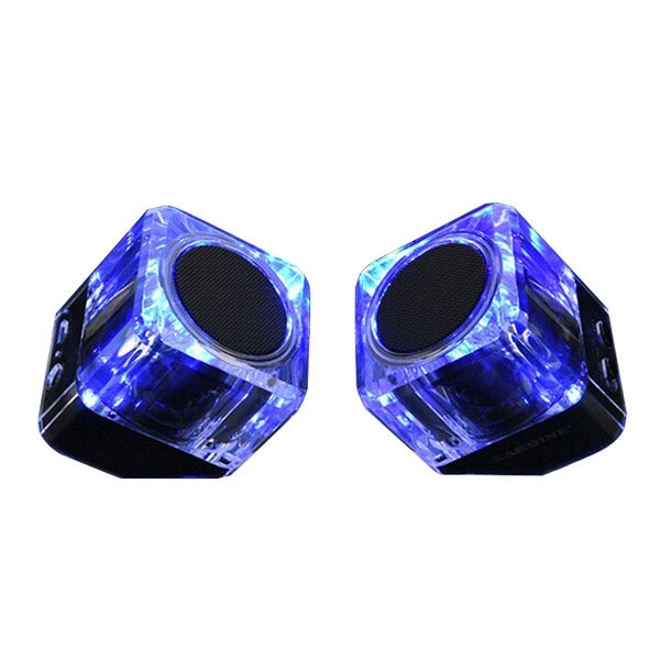 SARDiNE B5 TWS Crystal Case Bluetooth Speaker with Mic & LED Light