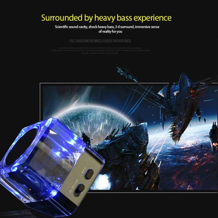 SARDiNE B5 TWS Crystal Case Bluetooth Speaker with Mic & LED Light