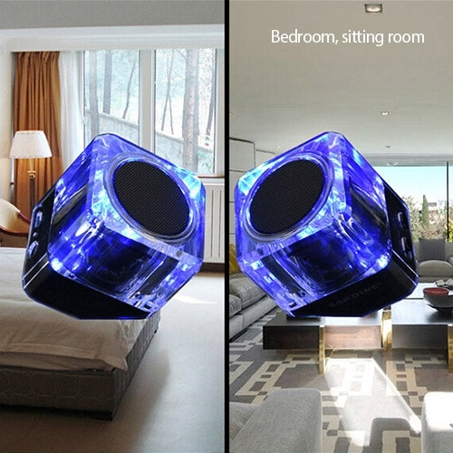 SARDiNE B5 TWS Crystal Case Bluetooth Speaker with Mic & LED Light