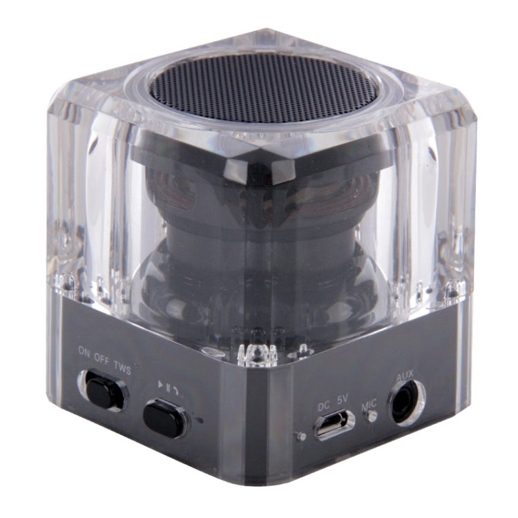 SARDiNE B5 TWS Crystal Case Bluetooth Speaker with Mic & LED Light