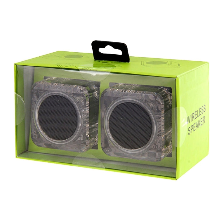 SARDiNE B5 TWS Crystal Case Bluetooth Speaker with Mic & LED Light