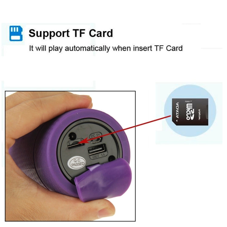 HH-020 Portable Outdoor Bluetooth Speaker with Power Bank & Flashlight, Support TF Card