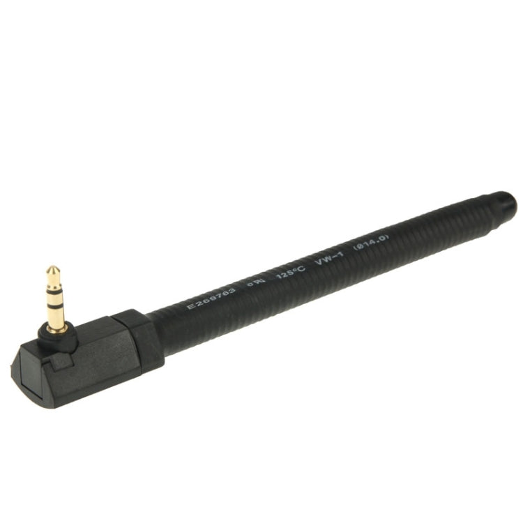 High Quality 6dBi 3.5mm Mobile FM & TV Antenna(Black)