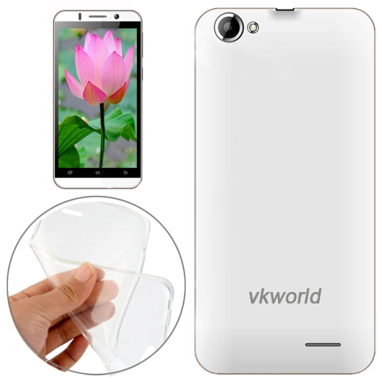 Transparent Silicone Protective Case for VKworld VK700 (S-MPH-0966)