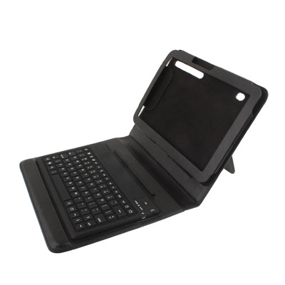 2 in 1 Bluetooth Keyboard + Folding Leather Tablet Case for Motorola XOOM(Black)