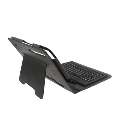 2 in 1 Bluetooth Keyboard + Folding Leather Tablet Case for Motorola XOOM(Black)