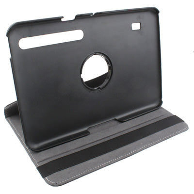 360 Degree Rotatable Leather Case with Holder for Motorola Xoom(Black)