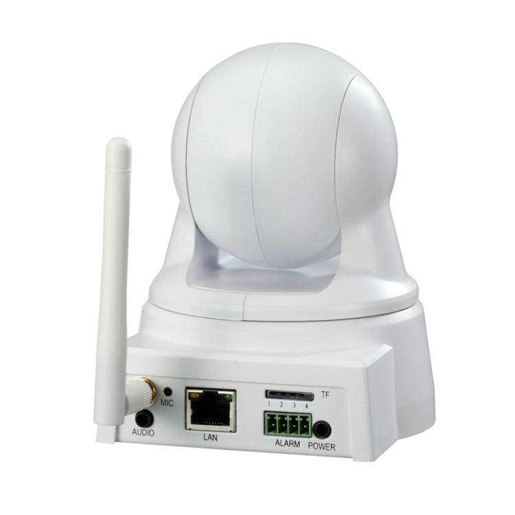 IPCC-H01W H.264 Wireless Infrared IP Camera, 720P 3.6mm Lens 1.0 Megapixel Pan / Tilt Plug and Play Wireless With TF / Micro SD Memory Card Slot, IR Night Vision 2-Way Audio Indoor IP Camera(White)