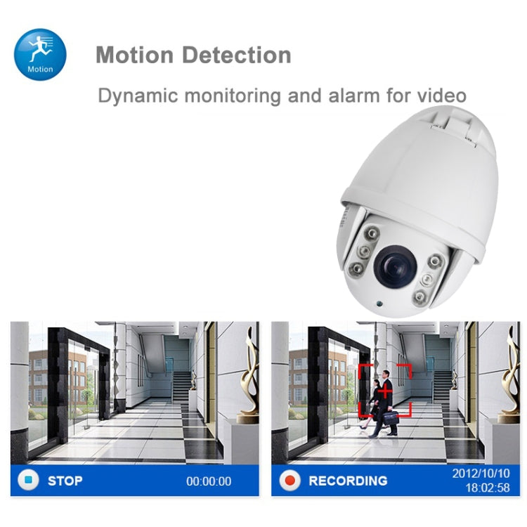 IPCC-SD07 H.264 960P 10X Optical Zoom Outdoor IP PTZ Camera, Motion Detection / Privacy Mask and 50m IR Night Vision(White)