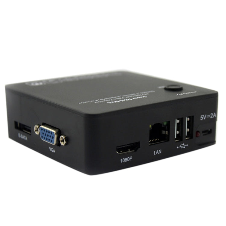 ESCAM K108 ONVIF 8 Channel 1080P/960P/720P Mini White Portable Network Video Recorder NVR, Support Onvif & 3G & Wifi(Black)