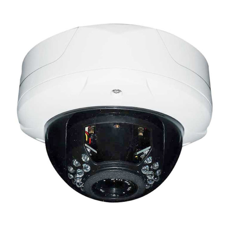 H.264 720P Network Vandal Proof IP Dome Camera, 1.0 Megapixel / P2P / IR Night Vision (IPCC-D12)(White)